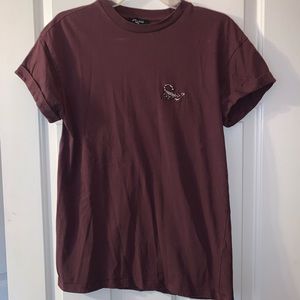 Maroon Scorpion Tee Small